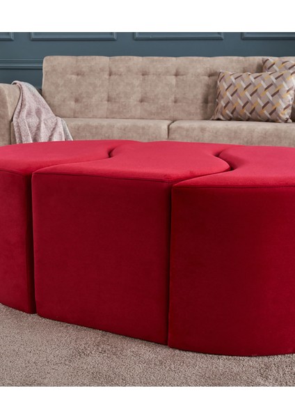 Alya Puf - Kırmızı fiyatları