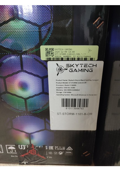 Gaming Kasaryzen5 5600G 16GBDDR4-1TBNVM Ssd- Intel Acr A38-6GB