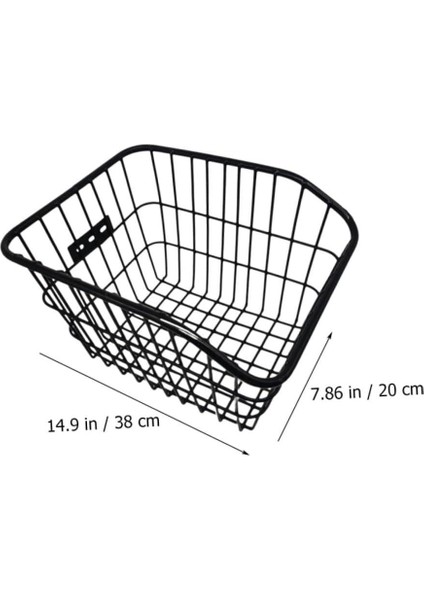 Reflektörlü Bisiklet Sepeti Ön Arka Uyumlu Eşya Taşıma Sepet Askılı Metal fiyatları