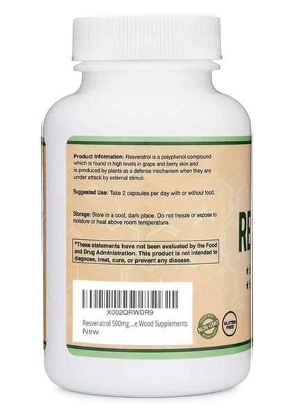 Resveratrol - 500 mg 120 Kapsül modelleri