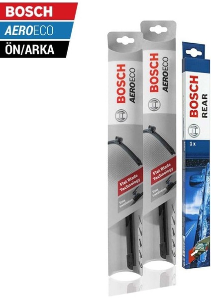 Opel Corsa D Ön Arka Silecek (2006-2014) Bosch Aeroeco