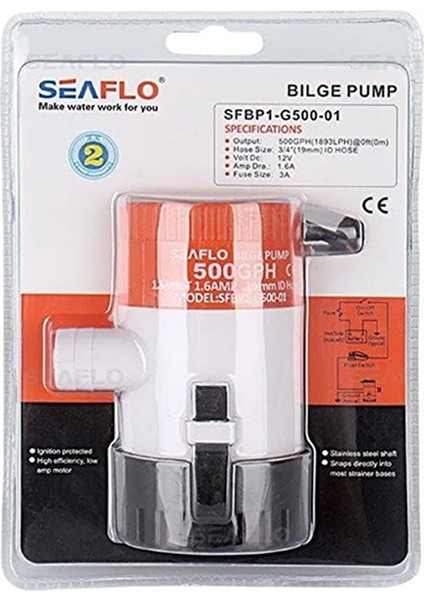 Marine Seaflo Sintine Pompası 500 GPH 12 V fırsatları