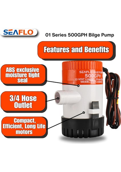 Marine Seaflo Sintine Pompası 500 GPH 12 V indirimleri