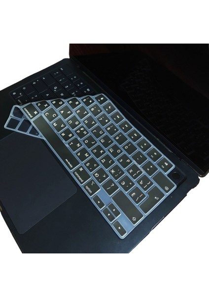 Rusça Klavye Macbook Air-Pro Koruyucu (Touchbarsız) A2681 A3113, A2941 A3114, A2442 A2779 A2992 A2918, A2485 A2780 A2991 ile Uyumlu