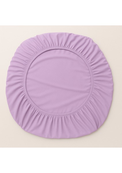%100 Pamuk Lastikli Çarşaf Çift Kişilik Fitted Çarşaf Takımı 160X200 Cm, 2 Adet Yastık Kılıfı, Lila modelleri