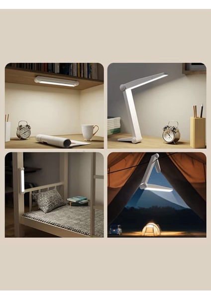 Masaüstü Şarjlı Katlanabilir Portatif LED Aydınlatma / GT-CL14