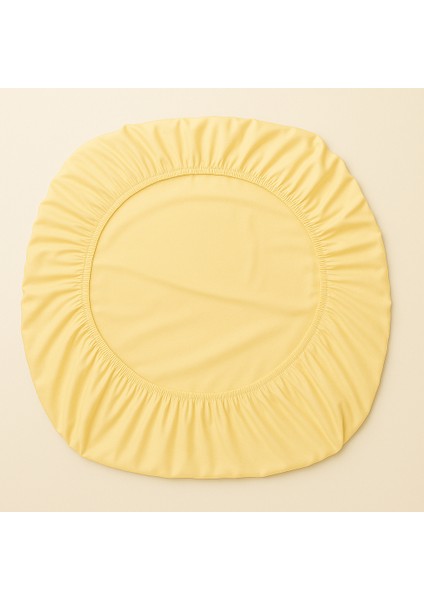 %100 Pamuk Lastikli Çarşaf Çift Kişilik Fitted Çarşaf Takımı 160X200 Cm, 2 Adet Yastık Kılıfı, Sarı modelleri