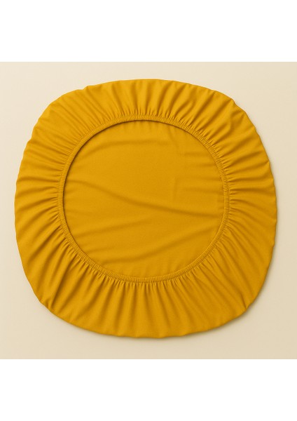 %100 Pamuk Lastikli Çarşaf Çift Kişilik Fitted Çarşaf Takımı 160X200 Cm, 2 Adet Yastık Kılıfı, Hardal modelleri