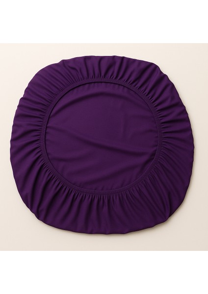 %100 Pamuk Lastikli Çarşaf Çift Kişilik Fitted Çarşaf Takımı 160X200 Cm, 2 Adet Yastık Kılıfı, Mor fırsatları