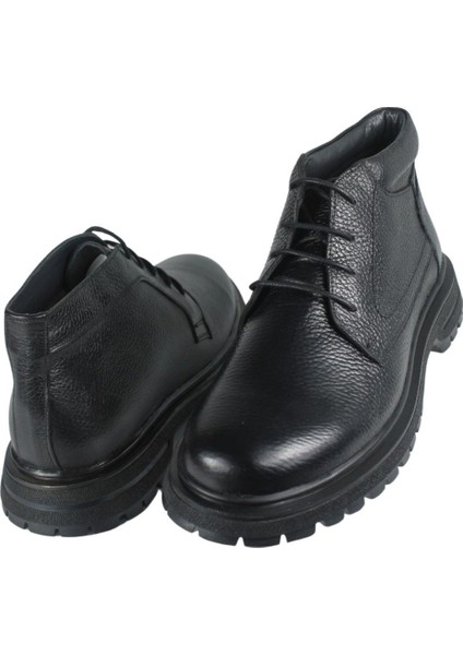 %100 Hakiki Deri Erkek Bot - Eva Tabanlı, Dayanıklı ve Şık Tasarım, Siyah fiyatları