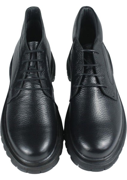 %100 Hakiki Deri Erkek Bot - Eva Tabanlı, Dayanıklı ve Şık Tasarım, Siyah fırsatları