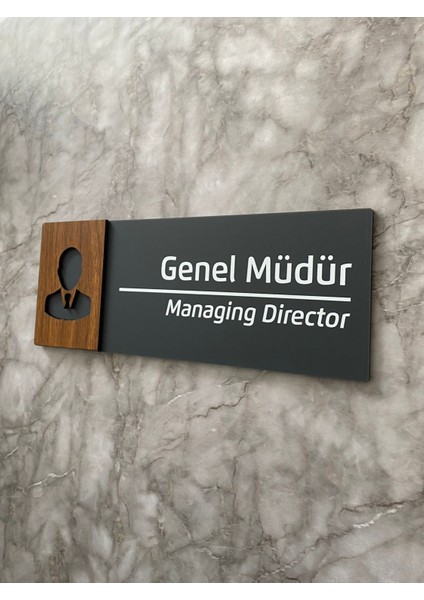 Wooden Serisi Genel Müdür Ofis Departman Kapı Isimliği Yönlendirme Levhası fiyatları