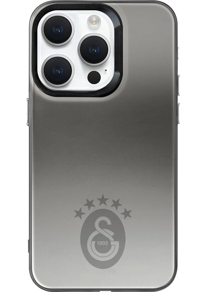 iPhone 15 Pro Uyumlu Galatasaray 5 Yıldız Tek Renk Arma Premium Lisanslı Telefon Kılıfı