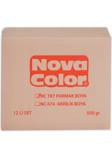 Parmak Boyası 500 gr 12 Renk NC787