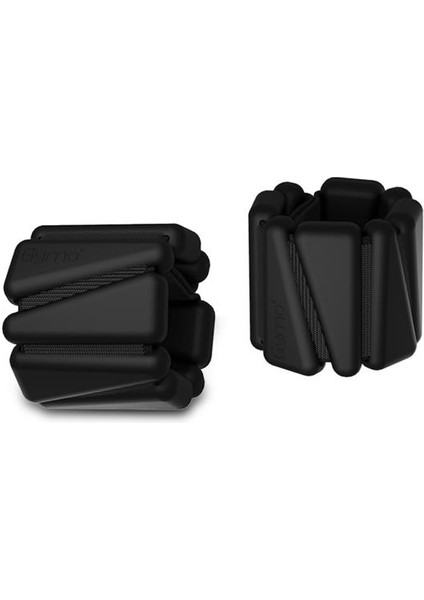 Pro Series Ayarlanabilir Silikon Bilek Ağırlığı 2X1KG Üçgen Siyah