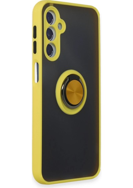 Samsung Galaxy M34 5g Kılıf Montreal Yüzüklü Silikon Kapak - Sarı Zrnet fiyatları