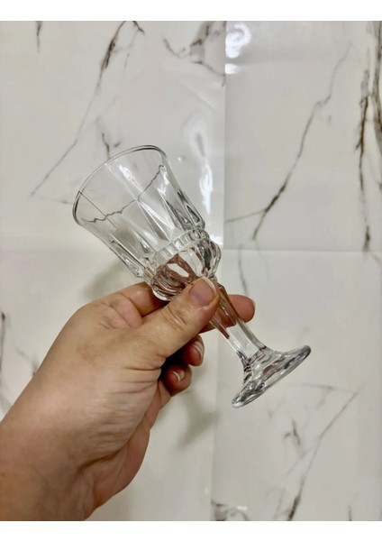 Kadeh Cam Bardak Kahve Yanı Kadeh Ayaklı 13CM