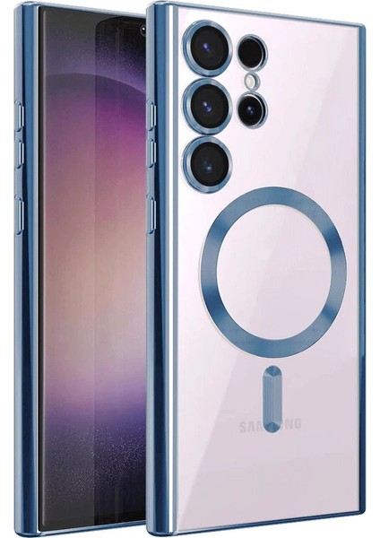 Samsung Galaxy S22 Ultra Kılıf Kross Magneticsafe Kapak - Sierra Blue Zrnet