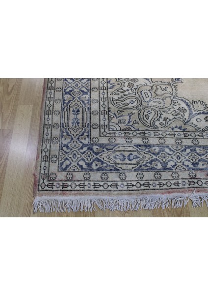 El Dokuması Vintage Eskitme Büyük Ebat Uşak Madalyon Desen Halı 250X357 modelleri