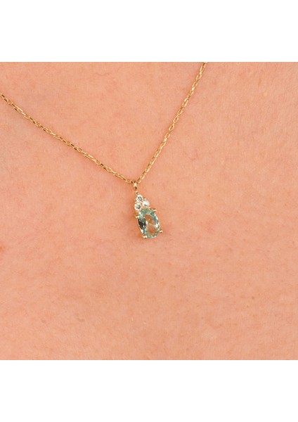 Gümüş Kolye - 925 Ayar Gümüş KOLYE-1.53CT Nano Peridot ,pırlanta Montürü Gümüş Kolye-Hediye Pırlanta Motürü Gümüş Kolye modelleri