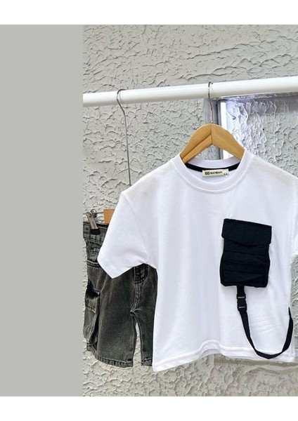 Paraşüt Cep Detaylı T-Shirt Komando Cepli Jean Erkek Çocuk Alt Üst Takım fiyatları
