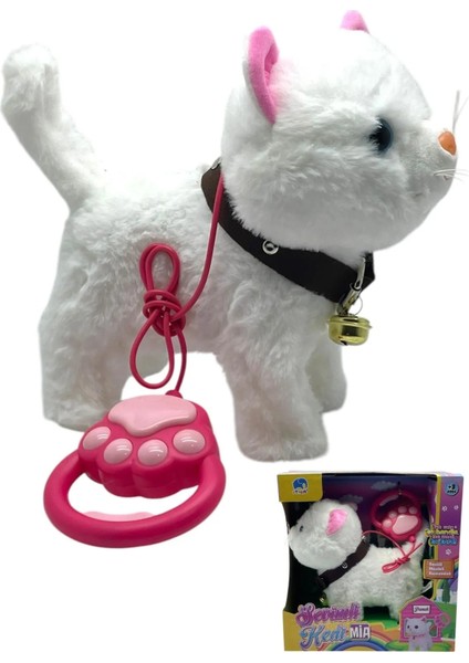 Peluş Pilli Sesli Tasmalı Yürüyen Sevimli Kedi Mia Tasmalı Oyun Arkadaşı Oyuncak fiyatları