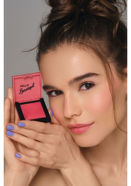 Cream Blush - Krem Allık 41 Dazzling + Catherine Arley Silky Touch Compact Powder Pudra 6