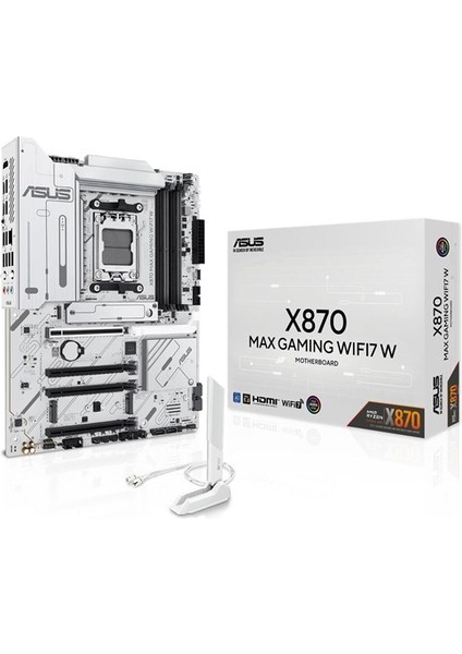 X870 Max Gamıng Wıfı7 W Ddr5 Hdmı-Dp Typec Pcıe 5.0 Am5 Atx