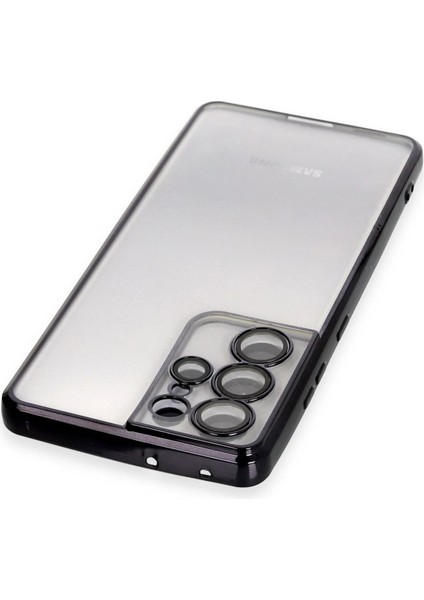 Samsung Galaxy S21 Ultra Kılıf Razer Lensli Silikon - Siyah Zrnet