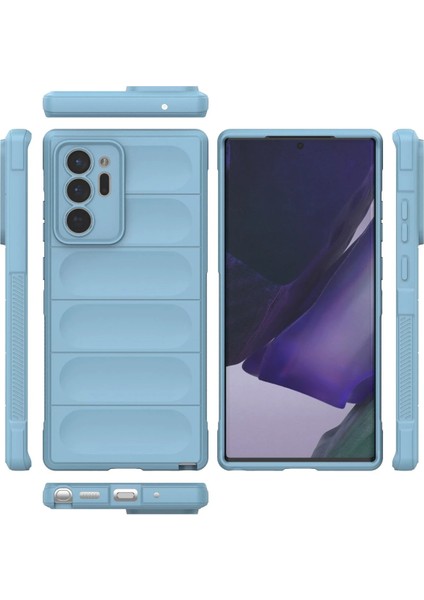 Samsung Galaxy Note 20 Ultra Kılıf Optimum Silikon - Sky Blue Zrnet