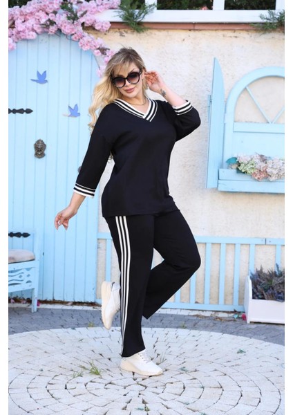Battal Takım Oysho Modal Kumaş Şeritli Yumuşak Dokulu 3xl 6xl fırsatları