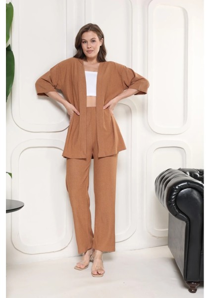 Şık - Kimono Hırkalı Bürümcük Takım Oversize Düşük Kol M – 6xl indirimleri