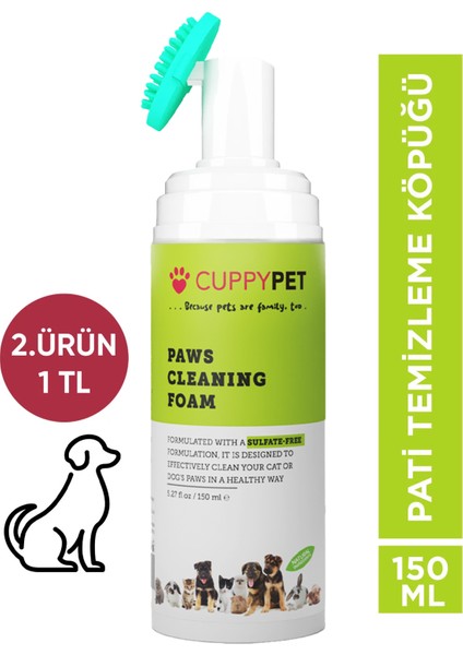 Köpek Pati Temizleme Köpüğü 150 ml