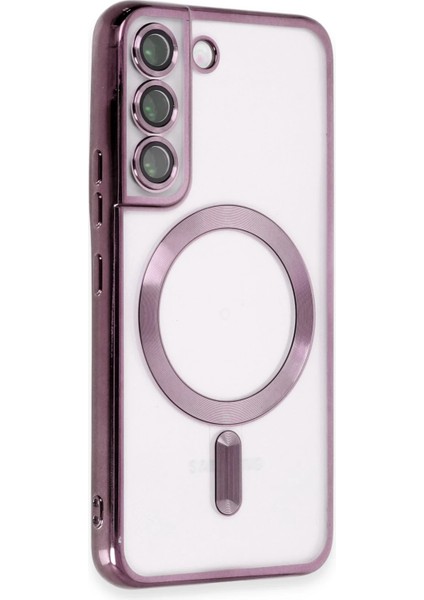 Samsung Galaxy S22 Kılıf Kross Magneticsafe Kapak - Mor Zrnet