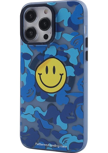 Apple iPhone 13 Pro Kılıf Apollo Magneticsafe Desenli Kapak - Apollo Mavi - 1 Zrnet