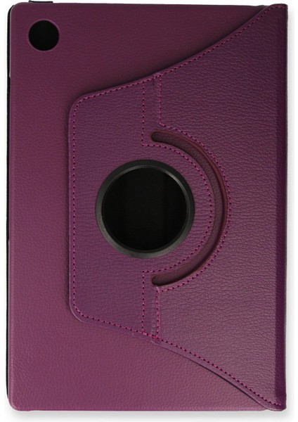 Samsung Galaxy Tab A9 Plus Kılıf 360 Tablet Deri Kılıf - Mürdüm Zrnet