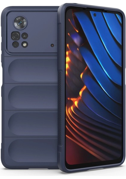 Xiaomi Poco X4 Pro 5g Kılıf Optimum Silikon - Lacivert Zrnet