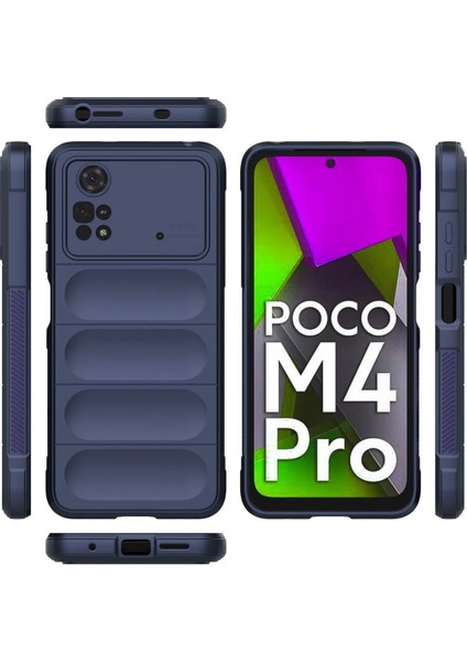 Xiaomi Poco M4 Pro 4g Kılıf Optimum Silikon - Lacivert Zrnet