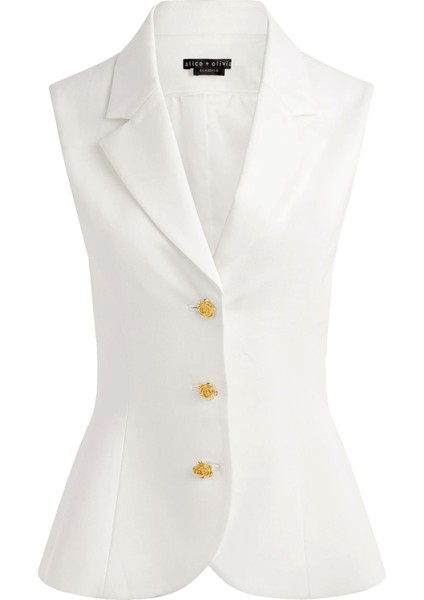 Sammie Sculpted Blazer Yelek, Modern Terzilik, Şık ve Zamansız Stil