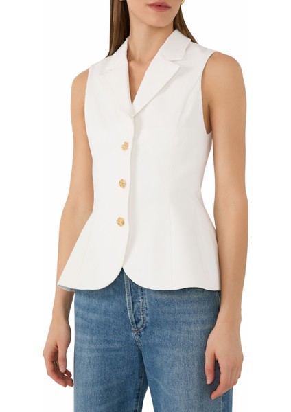 Sammie Sculpted Blazer Yelek, Modern Terzilik, Şık ve Zamansız Stil
