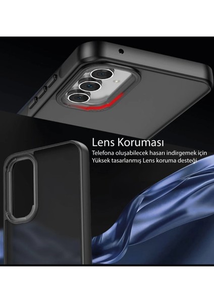 Samsung Galaxy A05S Kılıf Elegant Kapak - Siyah Zrnet