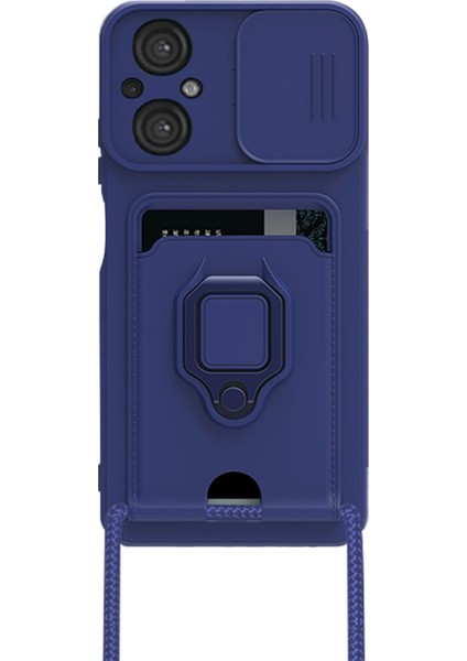 Xiaomi Poco M5 Kılıf Zuma Kartvizitli Yüzüklü Silikon - Lacivert Zrnet fiyatları