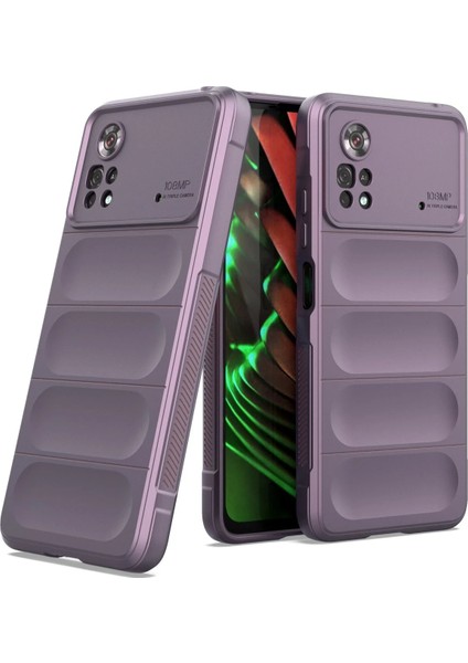 Xiaomi Poco X4 Pro 5g Kılıf Optimum Silikon - Mor Zrnet