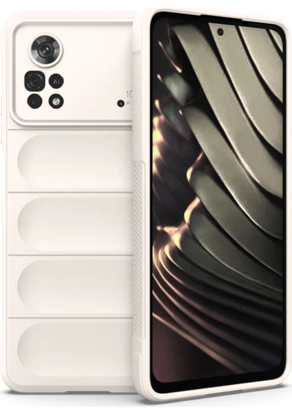 Xiaomi Poco X4 Pro 5g Kılıf Optimum Silikon - Krem Zrnet