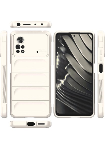 Xiaomi Poco X4 Pro 5g Kılıf Optimum Silikon - Krem Zrnet