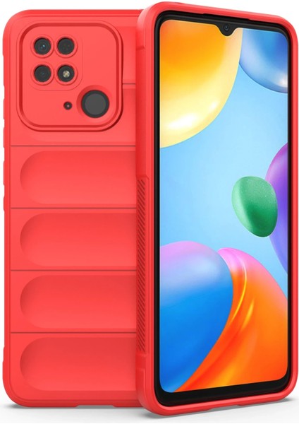 Xiaomi Redmi 10C Kılıf Optimum Silikon - Kırmızı Zrnet
