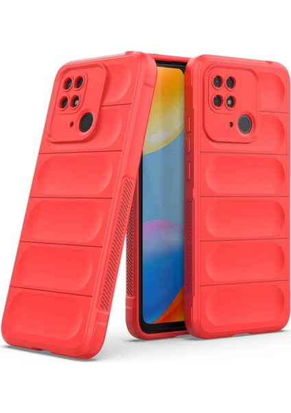 Xiaomi Redmi 10C Kılıf Optimum Silikon - Kırmızı Zrnet