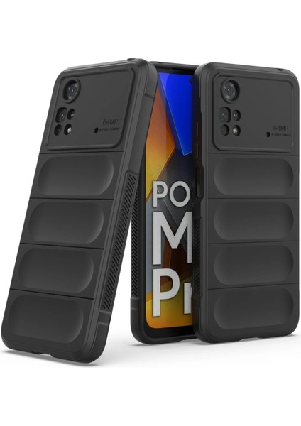 Xiaomi Poco M4 Pro 4g Kılıf Optimum Silikon - Siyah Zrnet