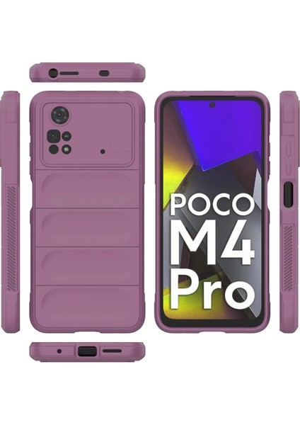 Xiaomi Poco M4 Pro 4g Kılıf Optimum Silikon - Mor Zrnet