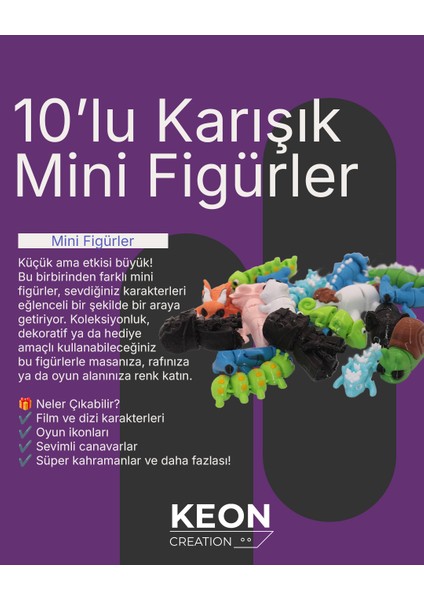 10’lu Karışık Mini Figürler